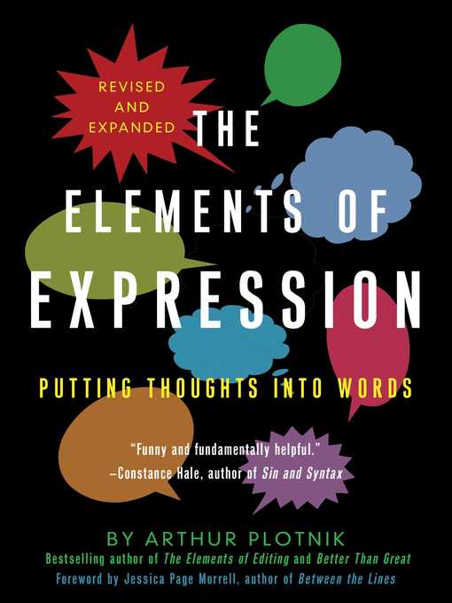 Title details for The Elements of Expression by Arthur Plotnik - Available